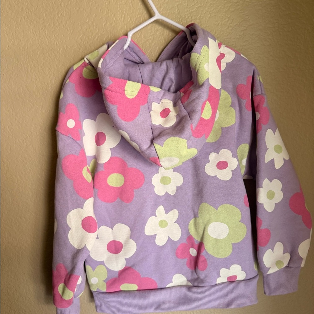 Primark Lilac Floral Hoodie - Picture 3 of 4